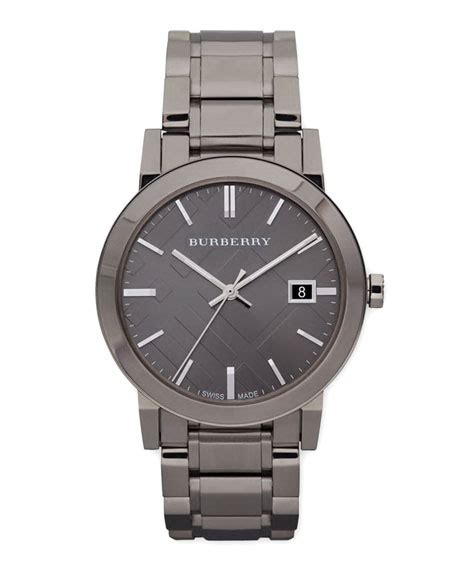 burberry sunray check watch light gray|Burberry Check Dial 38mm Unisex Watch Model: BU9019.